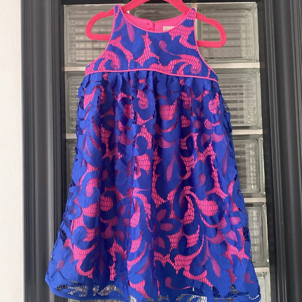 MILLY MINIS - Girls Lace Overlay Formal Dress - size 5